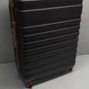 Coolife Suitcase Set 3 Piece Luggage Set Carry On Hardside Luggage with TSA Lock Spinner Wheels (Black, 5 piece set)