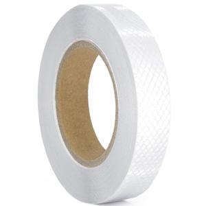 Reflective Tape, Waterproof Self Adhesive Dot Reflective Tape Outdoor Safety Caution Reflector for Trailers, Bikes, CarsSilver, 1 Inch x 65 Feet