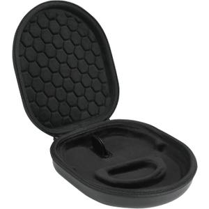 MOSISO Headphone Case Compatible with AirPods Max Supports Sleep Mode, Portable Waterproof Shockproof Protective Travel Hard Carrying Case Storage Bag, Black
