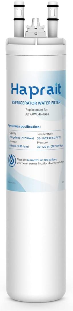 HP005 Replacement for Frigidaire ULTRAWF, Pure Source Ultra, Kenmore 9999, 469999, 46-9999, A0094E28261 Water and Ice, Height 11 inches, 1 Count