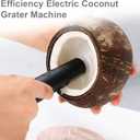 Efficiency Electric Coconut Grater Machine - Handheld with Powerful Motor, Stainless Steel Blades, and Wireless Design for Easy Coconut and Fish Scales Processing