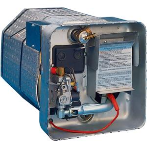 Suburban Advantage RV Tank Water Heater SW6DEL - 6 gallon Porcelain Lined Steel Tank with Direct Spark Ignition (DSI), Incoloy Electric Element, and 12VDC relay (5240A)