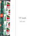 2 x Afucus Christmas Wrapping Paper, 3 Mini Rolls, Christmas Tree Pickup and Berries Design Gift Wrapping Paper Rolls for Birthdays, Parties (17 Inch X 120 Inch) (Christmas-Red Green)