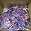 Waipfaru 6ft 4th of July Decorations Mesh Garland with Red White & Blue Balls and Wooden Star, 250th Anniversary Patriotic Garland for Independence Day Memorial Day Decorations