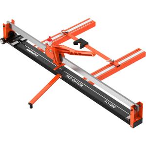 48 Inch Manual Tile Cutter with Cutting Guide, Tungsten Wheel and Dust-Sealed Roller, Heavy-Duty Steel Rail Cutter for Ceramic and Porcelain