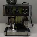 Espresso Machine with Grinder, 20 Bar Expresso Coffee Machines with Milk Frother Steam Wand, Professional Espresso Maker with Removable Water Tank, Cappuccino & Latte Machine for Home