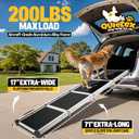 Extra Long 70Dog Ramp Folding Pet Ramp for Car Large Dogs with Non-Slip Surface Dog Ramps up to 200 lb for Car SUV Truck