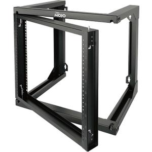 Tecmojo 9U Wall Mount Rack, Server Rack,Open Frame Server Rack,Network Rack for 19inch Computer/AV/Data/IT/Media Equipment,18inch Depth,16inch Apart Mounting Holes,Swing Gate,Square and Tapped Holes