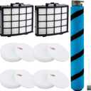 AZ2002 Filter Replacement for Shark Vertex Upright Vacuum AZ2002 AZ2000 AZ2000W Shark Vertex DuoClean PowerFin Acessories, 2 Post-Motor Filters, 4 Foam & Felt Filters, 1 Soft Brushroll (7)