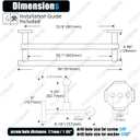 KOKOSIRI Towel Bars 36-Inch Bathroom Towel Holder Oil Rubbed Bronze Double Bath Towel Racks Wall Mounted Stainless Steel B5009ORB-L36