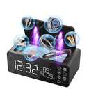 500ML Capacity 48kHz, Updated Version Ultrasonic Retainer Cleaner, Multi-Functional Cleaner Machine For Dentures, Mouth Guards, Braces, Toothbrush, Jewelry, Glasses with Alam Clock Function (black)