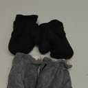 American Trends 2 Pairs Toddler Mittens Unisex Lined Fleece Gloves Winter Warm kids Mitten for Baby Boys and Girls (L(Fits 2-4 years), Black&drak Grey)