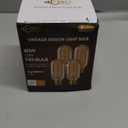 DORESshop Edison Bulbs, Vintage Edison Light Bulbs 40 Watt, T45, 110-130 Volts, E26/E27 Base Incandescent Dimmable Decorative Antique Filament Light Bulbs, Amber Glass, Warm White, 4 Pack