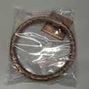 Monarch Abode Bathroom Towel Holder  7-Inch Round Antique Copper Bathroom Hand Towel Holder for Bathrooms Wall, Metal Hand Hammered Towels Ring Wall Mount, Traditional Surface-Mounted Ring Hanger