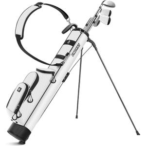 Findway Golf Stand Bag, [Upgraded Generous Space] Small Golf Bag for Driving Range, Par 3 & Executive Courses, Lightweight Sunday Golf Club Carry Bag with 3 Pockets