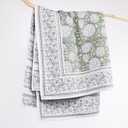 Levtex Home Adare Sage Quilted Throw - (50x60in.) - Floral - Sage White - Reversible - Cotton
