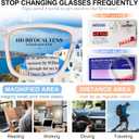 MARE AZZURO Oversized Bifocal Reading Glasses Men Blue Light Blocking Readers 1.0 1.25 1.5 1.75 2.0 2.25 2.5 2.75 3.0 3.5