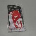 Mizuno MVP Adult Baseball Batting Glove, White-Red, Small