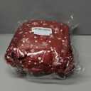 FOREVER QUEEN Red & White Classic Chair Covers 6 Pcs -Stretchable Washable Dining Chair Slipcovers,Festive Plaid Lace Back Covers for Home Kitchen Cafe,Daily Use Chair Protectors (Red - Christmas Tree)