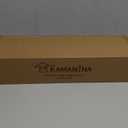 KAMANINA Black Curtain Rod for Windows 66 to 120 Inch (5.5-10ft), 1 Inch Heavy Duty Curtain Rods 32 to 120, Long Decorative Single Drapery Rods, Twisted Cage End