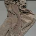 H.VERSAILTEX Real Velvet Plush 1 Piece Form Fit Stretch Rectangle Folding Storage Covers Ottoman Slipcovers Removable Footstool Protect Footrest Covers Elastic Bottom, Machine Washable(Large, Taupe)