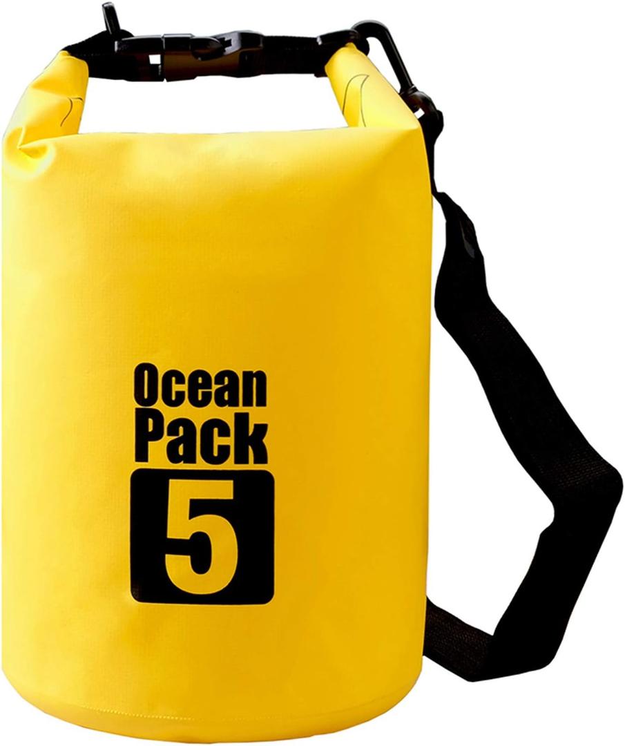 2L/3L/5L/10L/15L/20L/30L 500D Tarpaulin Heavey-Duty PVC Water Proof Dry Bag Sack for Kayaking/Boating/Canoeing/Fishing/Rafting/Swimming/Camping/Snowboarding