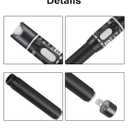 Visual Fault Locator 30KM,VFL Fiber Optic Tester with Single Mode 9/125um FC to LC Adapter, Fiber Light Tester for Fiber Network Cable Test(White)