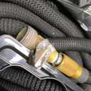 Flexi Hose PLUS with 8 Function Nozzle Expandable Garden Hose, Lightweight & No-Kink Flexible Garden Hose, 3/4 inch Solid Brass Fittings and Double Latex Core, 75 ft Black