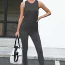 Bestisun Racerback Workout Athletic Tank Tops Sleeveless Yoga Gym Shirts for Women (Black, XL)