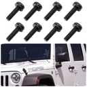 Jeep Wrangler JK Screws Bolts M8 x 1.25 Hardtop Bolts, JK Windshield Door Bolt, Wrangler Hard Door Hinge Bolt, Roll Bar,8 PC Jeep Hardtop Bolt