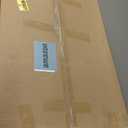 3-Tier Coffee Bar Cabinet with Mini Fridge Space, Simple Style Microwave Stand Bakers Rack, Utility Compact Refrigerator Storage Organizer for Home Kitchen Dorm, White