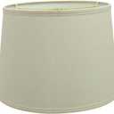 Aspen Creative 32319 Transitional Hardback Empire Shaped Spider Construction Lamp Shade in Ivory, 14" wide (12" x 14" x 10"), 14 inches wide x 10 inches high