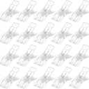 LemonRoad 20 Pack Large Balloon Arch Clips Plastic Transparent Backdrop Spring Clamps 3.5 Inch Heavy Duty Clip for Balloon Arch Kit Birthday Decoration Crafts Woodworking Photography Studios (Clear)