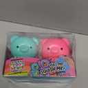 2pc Gummy Bear Squishy Toys - Bright Magenta Turquoise Juicy Jelly Fun Sticky Teddy Pull Squish Sensory Squeeze Fidget Stress Relief Kids Gift Set