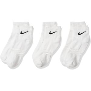 Nike Unisex Adult Everyday Cushioned Training Ankle Socks (3 Pairs) (White)