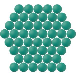 40MM Ping Pong Balls, 50 or 80 Pack Assorted Colored Plastic Balls for Beer Pong, Arts and Craft (50pcs-Dark green)