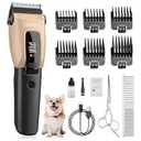Gooad Dog Clippers for Grooming for Heavy Thick Coat, 3-Speed Low Noise Dog Grooming Kit, Electric Quiet Dog Hair Trimmer, Cordless, Rechargeable, Pet Hair Shaver for Small and Large Dogs Cats