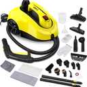 TVD Steam Cleaner, Heavy Duty Canister Steamer with 26 Accessories, Steam Mop with 5M Extra-Long Power Cord for Home Floor Cleaning, Grout, Upholstery, Car Detailing (light yellow)