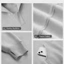 ATHMILE Oversized Hoodies for Women Fashion V Neck Pullover Sweatshirts with Thumb Hole Y2k Clothes Fall Outfits 2026 (Medium, Light Gray)