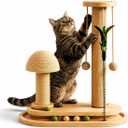 PurrTracks Dual-Track Cat Scratcher with Feather Toy