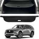 Retractable Trunk Cover Compatible with 2024 2025 2026 Mazda CX90 Cargo Cover Rear Trunk Security Cover CX-90 Accessories Privacy Screen Cover