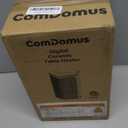 Small Space Heater, 1500W Portable Electric Heaters for Indoor Use with Thermostat, 70 Oscillation, 5 Modes, 12H Timer, Black Room Heater for Office Bedroom Desk