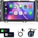 Car Stereo for Toyota Sienna 2010-20148Core 6+128G Wireless Carplay Android Auto,9 inch 1280 * 720P IPS Touch Screen Radio,Android/GPS/WiFi/32EQ DSP Audio/Bluetooth5.0/SWC/Backup Camera