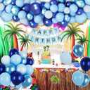 5 x 60Pcs St 12 Inch Dark Light Blue Balloons for Birthday Party Supplies, Latex Helium Arch Garland Kit, Boys Girls Themed Decorations, Baby Shower Favors (Blue)