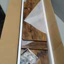 GHC Floating TV Stand, Wall Mounted Entertainment Center and Cabinet Shelf, TV Console with Storage, Media Console for DVD Player, Space-Saving Under TV Shelf for Bedroom (Rustic Brown)