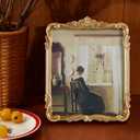Vintage Picure Frames 8x10 Antique Victorian Gold Bronze Picture Frames for Tabletop and Wall Mount Ornate Retro Home Decor Gallery Wall Art(8x10 inch)