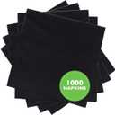 Morcon Valay Beverage Napkins, 2-Ply Paper Napkins for Food and Drink Service, Perfectly Sized Commercial Black Napkins | 4 Packs of 250 Napkins, 1000 Pcs Total