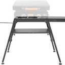 Grill Griddle Stand for Blackstone 22 Inch,17 Inch Tabletop Griddle, Griddle Table with Side Shelf & Sub-shelf and Paper Towel Holder, Support to Add Wheel and Magnetic Tool Holder or Grill Caddy