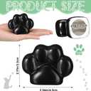 Honeydak 2 Pack Toilet Bolt Caps Decorative Paw Print Toilet Bolt Screw Covers Cute Ceramic Bathroom Decor Fun Themed Gadgets Bathroom Replacement Parts