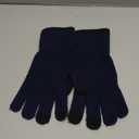 Merino Wool Gloves for Men Women, Touch Screen Warm Glove Liners Thermal Soft Knit Lining for Winter Running Hiking (Large, C04-(classic Blue))